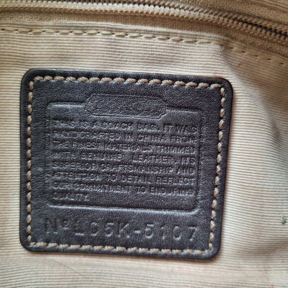 Vintage Coach Top Handle Pouch Bag - Picture 4 of 13